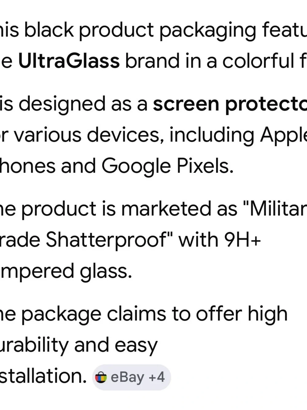 UltraGlass Screen Protector - Black Packaging iPhone 17 Pro Max
